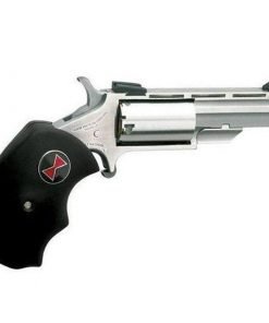 NAA Black Widow Single Action Revolver .22 Magnum 2" Barrel 5 Rounds Fixed Sights Oversized Rubber Grips Stainless Steel Finish NAA-BWM